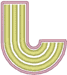 Alphabets Machine Embroidery Designs: Dreamland Alphabet L
