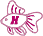 Alphabets Machine Embroidery Designs: Fishy Alphabet H