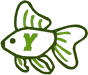 Alphabets Machine Embroidery Designs: Fishy Alphabet Y