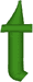 Alphabets Machine Embroidery Designs: Gaelic Lowercase Alphabet T