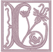 Machine Embroidery Designs: Ornate Alphabet L